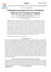 Ethnopharmacological Review of Medicinal Plants for the Treatment of Alopecia