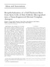 Reepithelialization of a Full-Thickness Burn from Stem Cells of Hair Follicles Micrografted into a Tissue-Engineered Dermal Template (Integra)