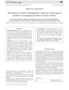 Treatment of male androgenetic alopecia with topical products containing<i>S</i><i>erenoa repens</i>extract