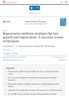 Regenerative Medicine Strategies for Hair Growth and Regeneration: A Narrative Review of Literature