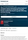 Efficacy of topical minoxidil in enhancing beard growth in a group of transgender assigned female at birth individuals on gender affirming hormone therapy