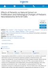 Effects of Petasitin as Natural Extract on Proliferation and Pathological Changes of Pediatric Neuroblastoma SK-N-SH Cells