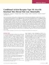 Conditional Activin Receptor Type 1B (Acvr1b) Knockout Mice Reveal Hair Loss Abnormality