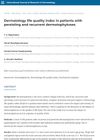 Dermatology life quality index in patients with persisting and recurrent dermatophytoses