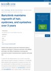 Baricitinib maintains regrowth of hair, eyebrows, and eyelashes over 3 years