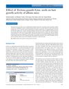 Effect of Tectona grandis Linn. seeds on hair growth activity of albino mice