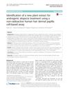 Identification of a new plant extract for androgenic alopecia treatment using a non-radioactive human hair dermal papilla cell-based assay