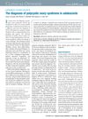 The Diagnosis of Polycystic Ovary Syndrome in Adolescents