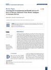 Assessing the Environmental and Health Adverse Effects of Mercury Released from Dental Amalgam: A Literature Review