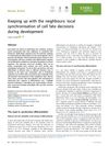 Keeping Up With the Neighbours: Local Synchronisation of Cell Fate Decisions During Development