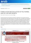 Formulation and Evaluation of Polyherbal Hair Oil for Hair Growth