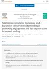 Fetal Environment-Simulating Hyaluronic Acid-Dopamine-Chondroitin Sulfate Hydrogel Promoting Angiogenesis and Hair Regeneration for Wound Healing
