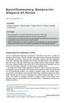 Noninflammatory, Nonpruritic Alopecia of Horses