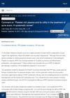 Comment on 'Platelet-Rich Plasma and Its Utility in the Treatment of Acne Scars: A Systematic Review'