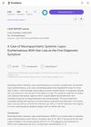 A Case of Neuropsychiatric Systemic Lupus Erythematosus With Hair Loss as the First Diagnostic Symptom