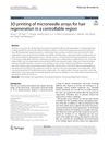 3D Printing of Microneedle Arrays for Hair Regeneration in a Controllable Region