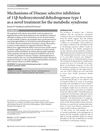 Mechanisms of Disease: Selective Inhibition of 11β-Hydroxysteroid Dehydrogenase Type 1 as a Novel Treatment for Metabolic Syndrome