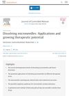Dissolving Microneedles: Applications and Growing Therapeutic Potential