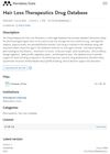 Hair Loss Therapeutics Drug Database