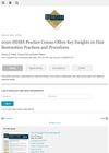 2020 ISHRS Practice Census Offers Key Insights on Hair Restoration Practices and Procedures