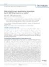 Matrix Matching in Quantitative Bioanalysis by LC-MS/MS: A Dream or a Reality?