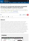Discovery of a Transdermally Deliverable Pentapeptide for Activating AdipoR1 to Promote Hair Growth