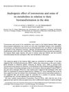 Androgenic Effect of Testosterone and Its Metabolites in Relation to Their Biotransformation in the Skin