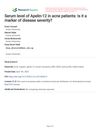 Serum Level of Apelin-12 in Acne Patients: Is It a Marker of Disease Severity?