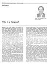 Who Is a Surgeon?