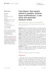 Case Report: Rare Aplastic Anemia in Pediatric Systemic Lupus Erythematosus: A Case Series and Systematic Literature Review
