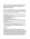 Finding Long-COVID: Temporal Topic Modeling of Electronic Health Records from the N3C and RECOVER Programs