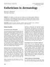 Estheticians in Dermatology