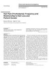 Hair Pain (Trichodynia): Frequency and Relationship to Hair Loss and Patient Gender