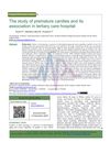 The Study of Premature Canities and Its Association in a Tertiary Care Hospital