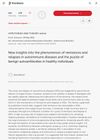 New Insights Into the Phenomenon of Remissions and Relapses in Autoimmune Diseases and the Puzzle of Benign Autoantibodies in Healthy Individuals