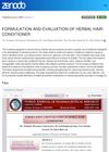 Formulation and Evaluation of Herbal Hair Conditioner