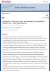 Evaluation of Vitamin D and Hematological Parameters in Pediatric Non-Scarring Alopecias