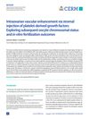 Intraovarian Vascular Enhancement via Stromal Injection of Platelet-Derived Growth Factors: Exploring Subsequent Oocyte Chromosomal Status and In Vitro Fertilization Outcomes