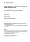 Onion and Leek Consumption, Garlic Supplement Use and the Incidence of Cancer