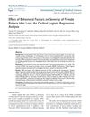 Effect of Behavioral Factors on Severity of Female Pattern Hair Loss: An Ordinal Logistic Regression Analysis