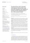 Growth Factors IGF-1 and KGF and Adipose-Derived Stem Cells Promote Migration and Viability of Primary Human Keratinocytes in an In Vitro Wound Model