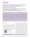 Prevalence of Metabolic Syndrome in the Family Members of Women with Polycystic Ovary Syndrome from North India