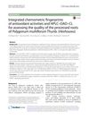 Integrated Chemometric Fingerprints of Antioxidant Activities and HPLC-DAD-CL for Assessing the Quality of the Processed Roots of Polygonum Multiflorum Thunb. (Heshouwu)