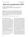 Basic Hair Transplantation: 2007