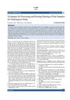 Technique for Processing and Routing Staining of Hair Samples for Histological Study