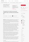 The Genetics of Autism and Steroid-Related Traits in Prenatal and Postnatal Life