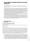 Type 2 Diabetes, Metabolic Syndrome, and Lipid Metabolism