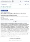 Minoxidil for Control of Acute Blood Pressure Elevation in Chronically Hypertensive Children