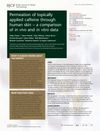 Permeation of Topically Applied Caffeine Through Human Skin – A Comparison of In Vivo and In Vitro Data