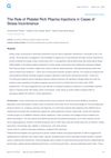 The Role of Platelet-Rich Plasma Injections in Cases of Stress Incontinence
